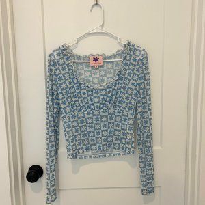 Lisa Says Gah Sheer Long sleeve top